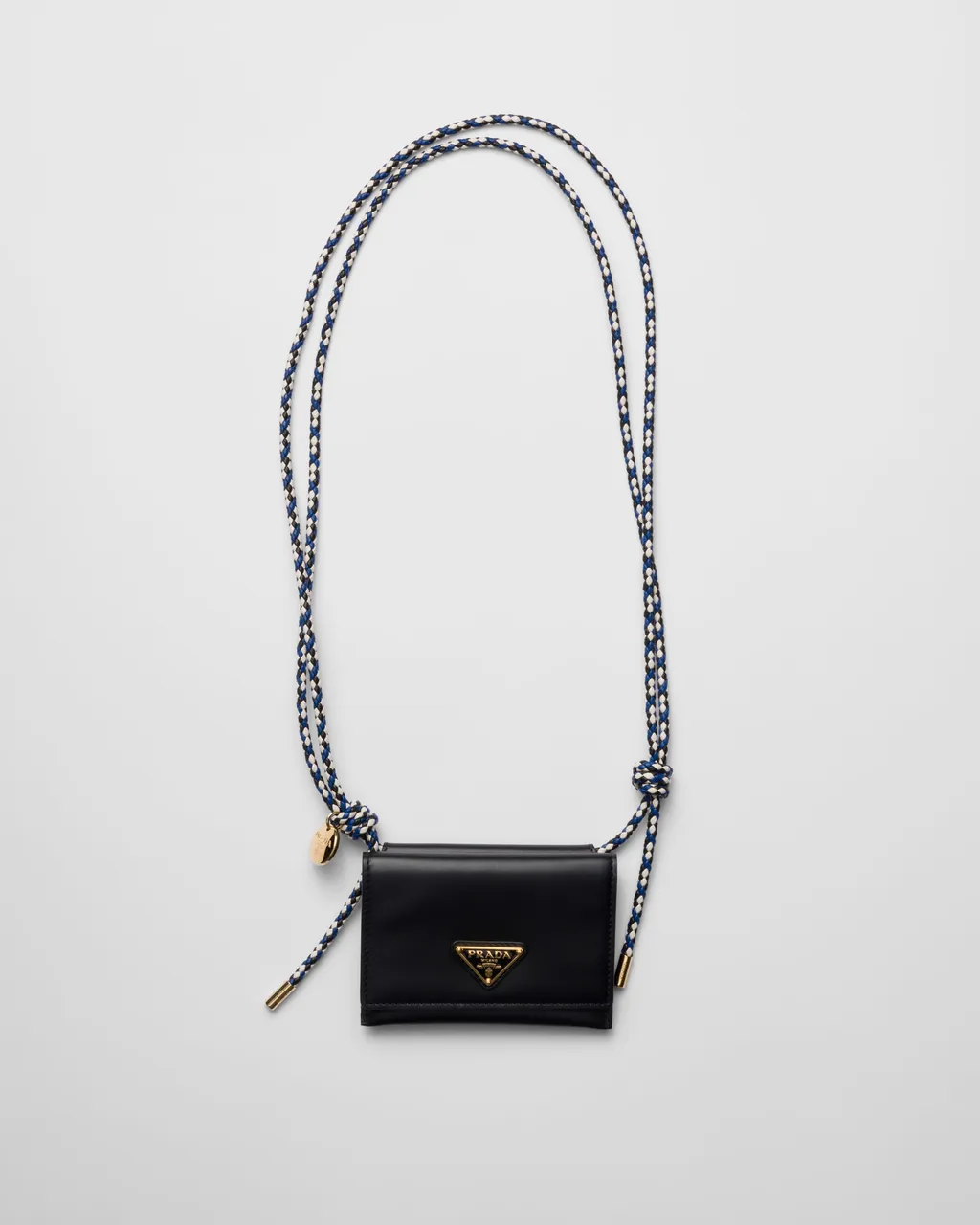 Card Holder With Leather Shoulder Strap
