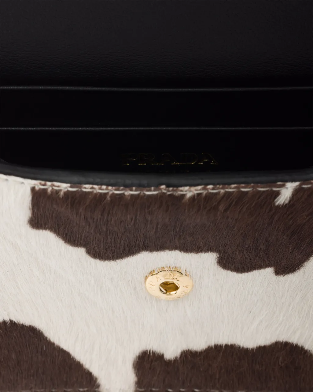 Printed Leather Card Holder With Shoulder Strap