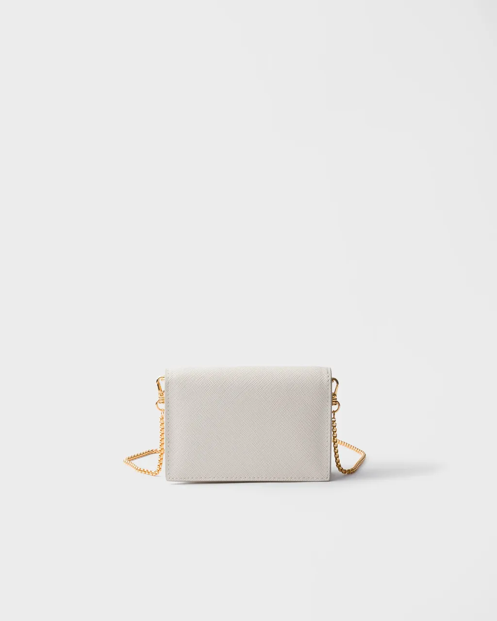 Saffiano Leather Card Holder With Shoulder Strap