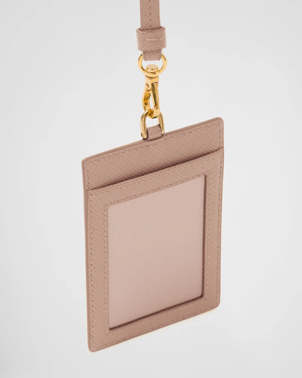 Saffiano Leather Badge Holder
