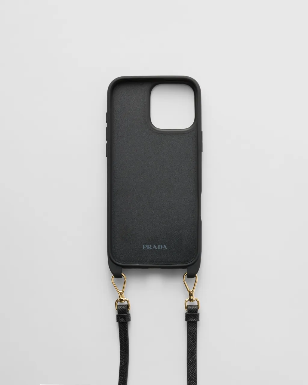 Saffiano Leather Case For Iphone 16 Pro Max With Shoulder Strap