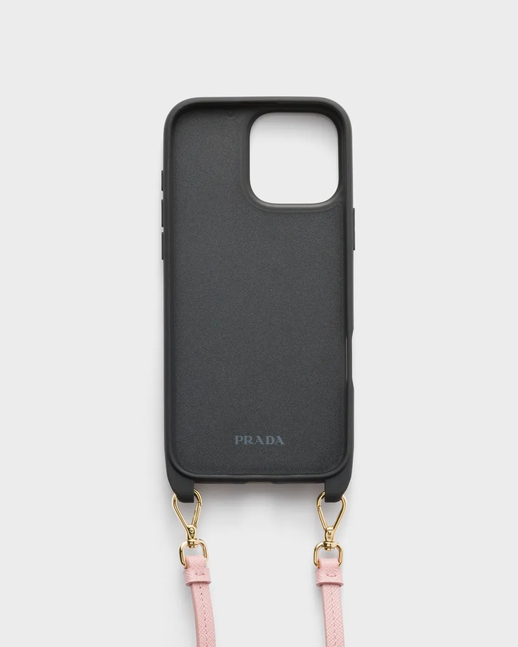 Saffiano Leather Case For Iphone 16 Pro Max With Shoulder Strap