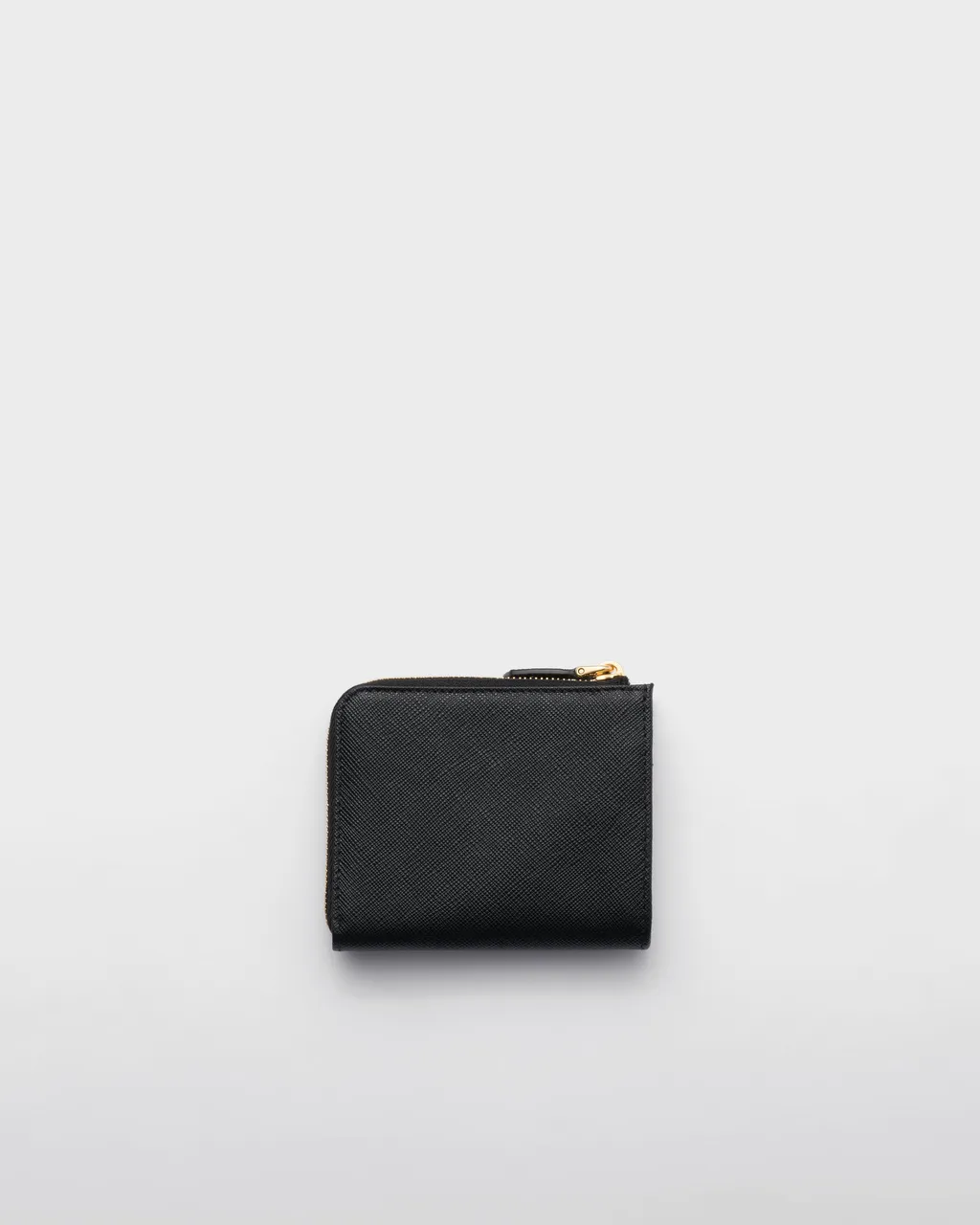 Small Saffiano Leather Zipper Wallet