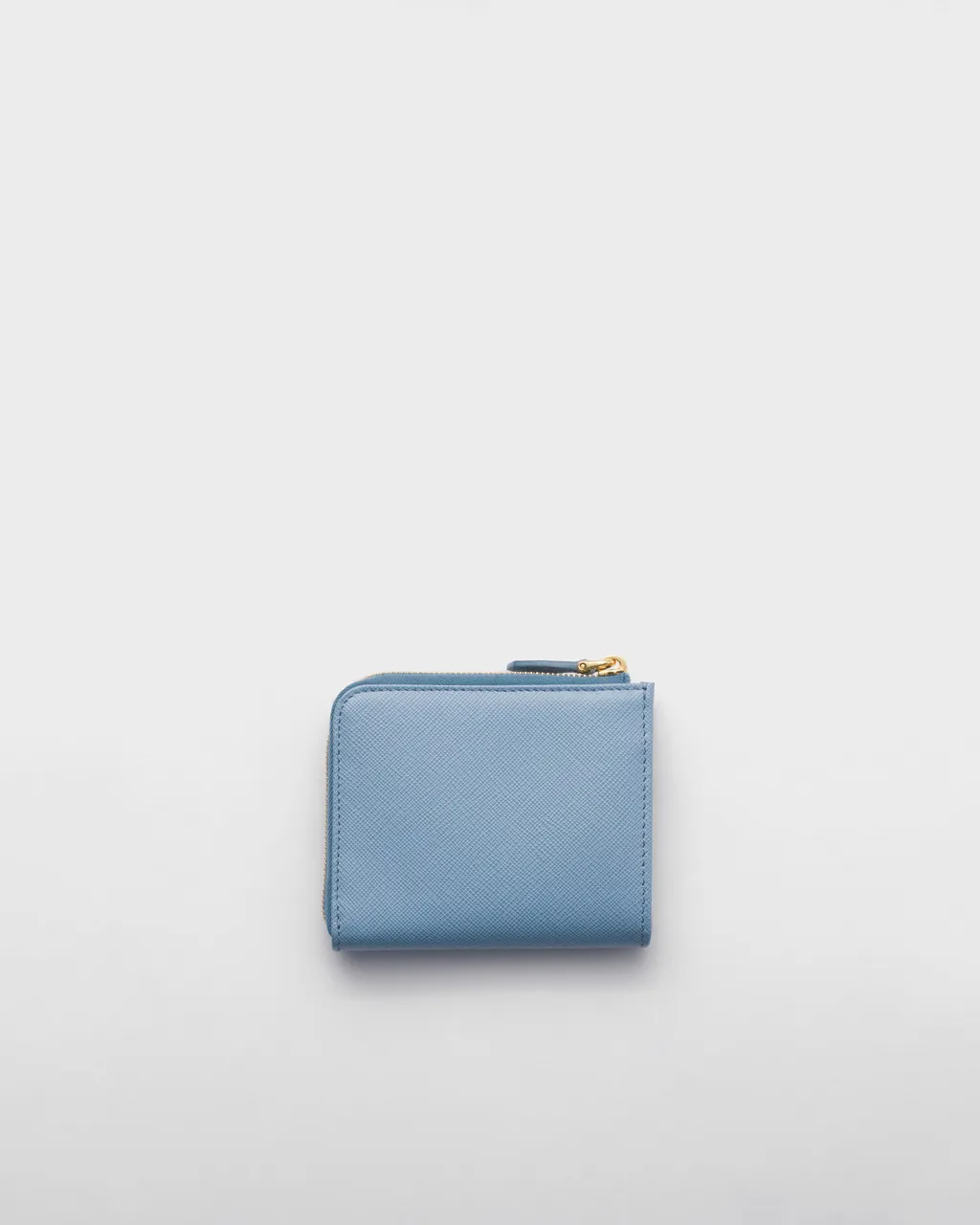 Small Saffiano Leather Zipper Wallet