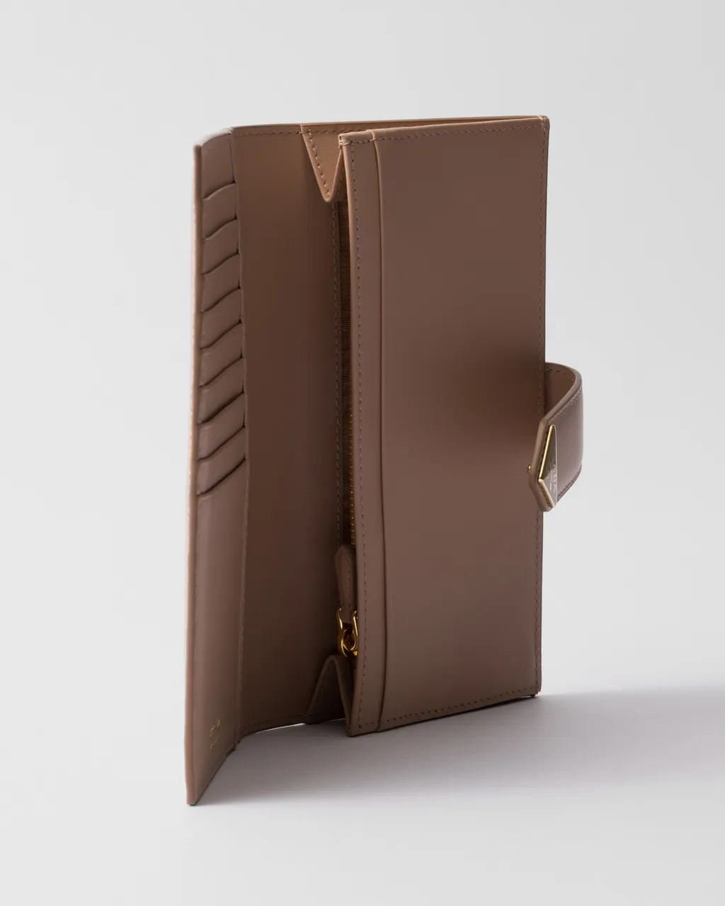 Large Saffiano And Smooth Leather Wallet