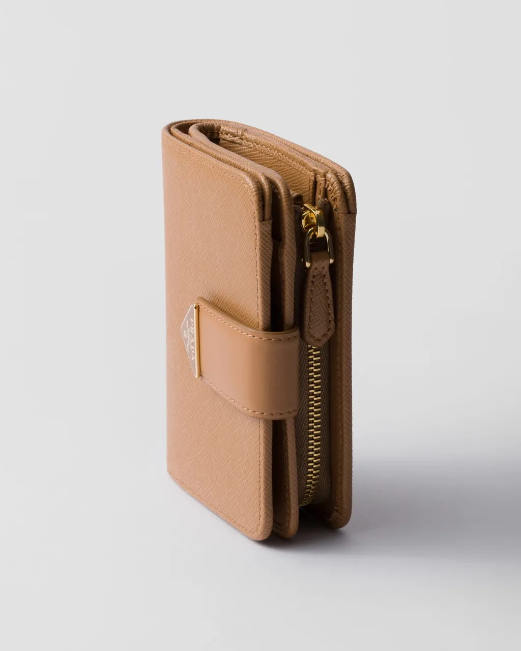 Small Saffiano And Smooth Leather Wallet
