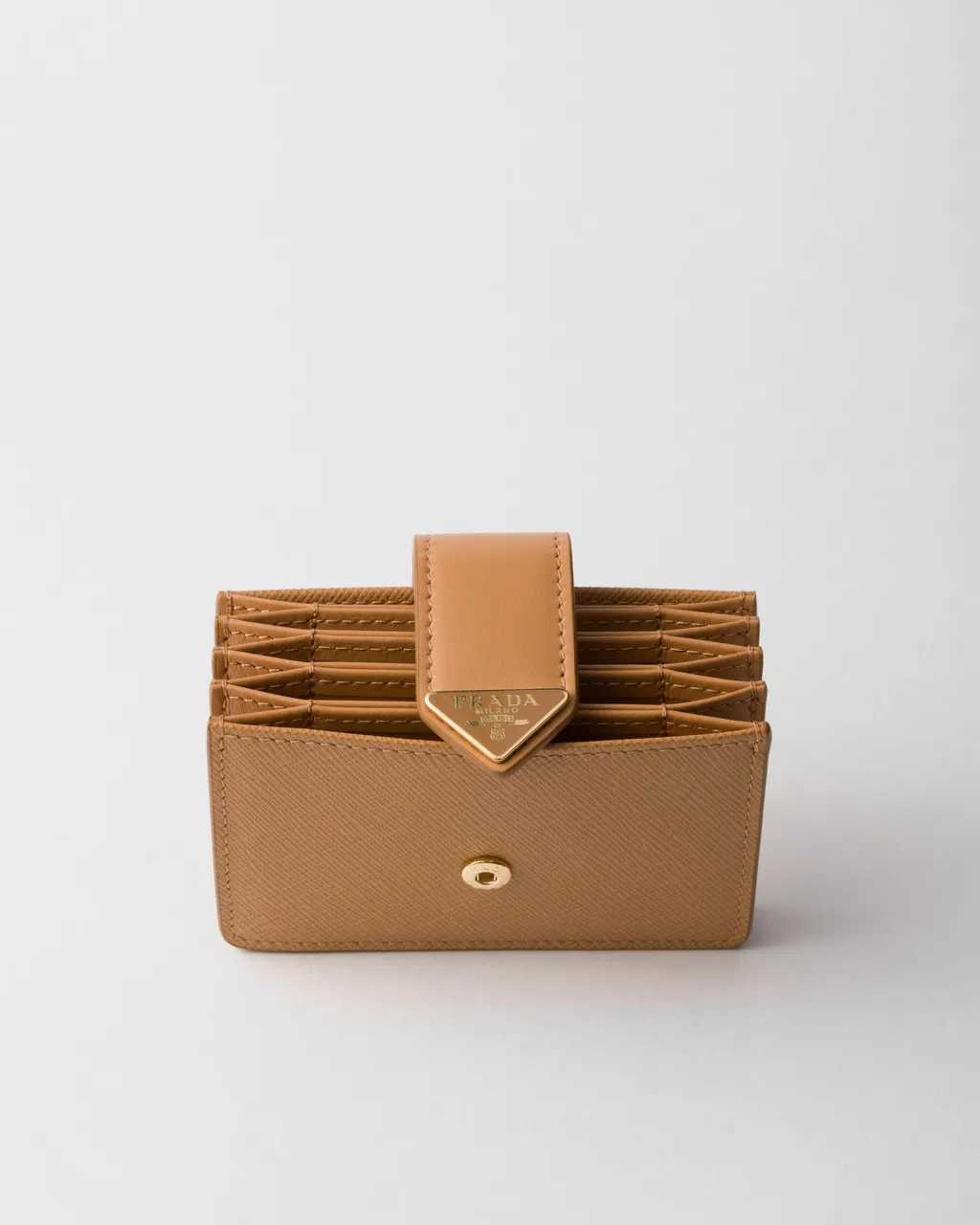 Saffiano And Smooth Leather Card Holder