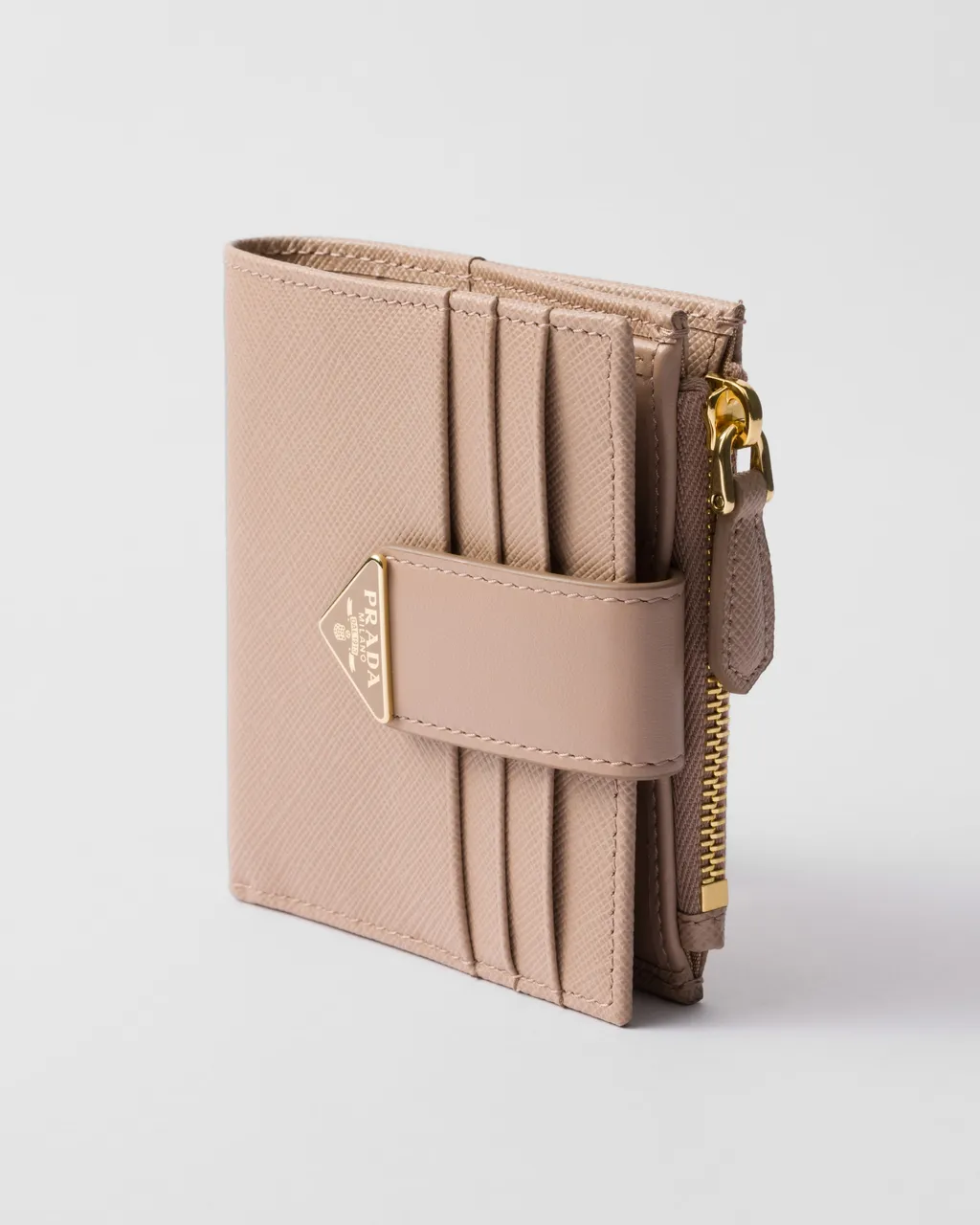 Small Saffiano And Smooth Leather Wallet