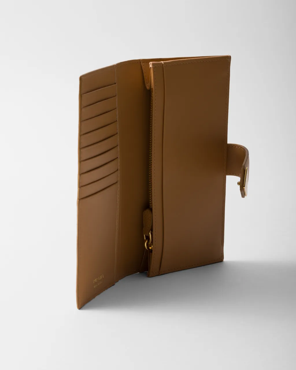 Large Saffiano And Smooth Leather Wallet