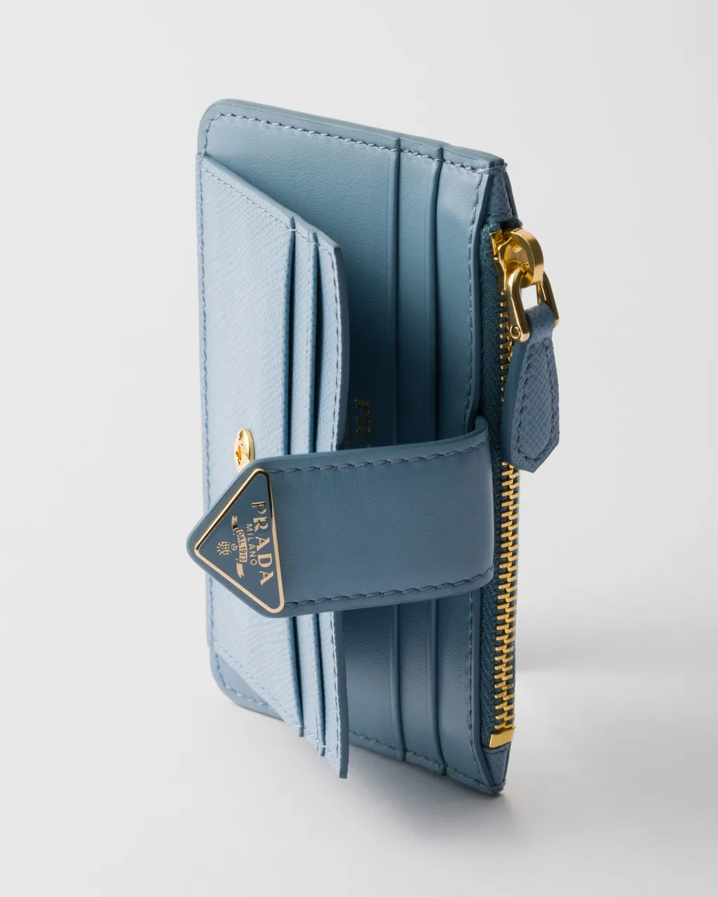 Saffiano And Smooth Leather Card Holder
