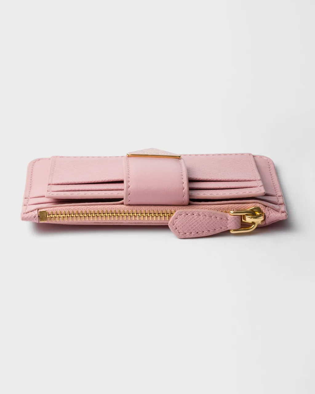 Saffiano And Smooth Leather Card Holder