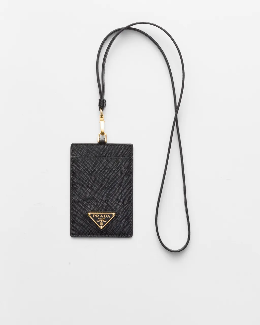 Saffiano Leather Badge Holder