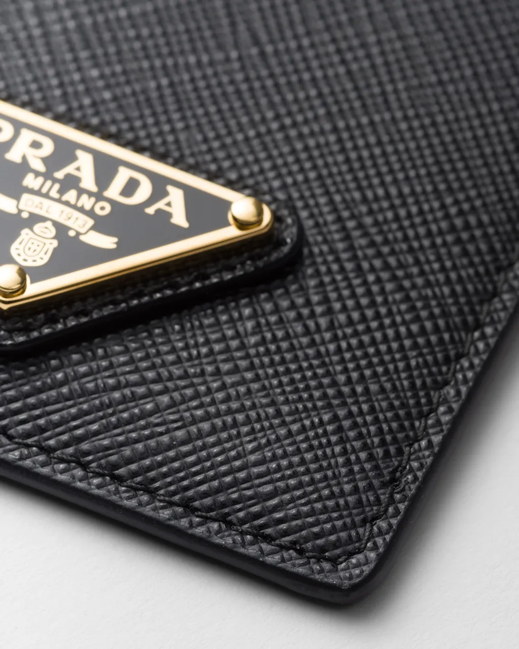 Saffiano Leather Badge Holder