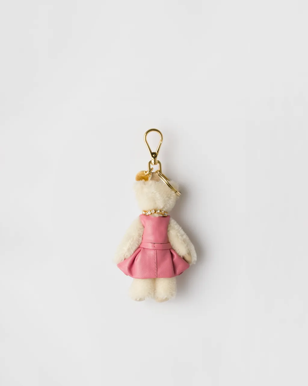 Teddy Bag Charm With Metal Ring