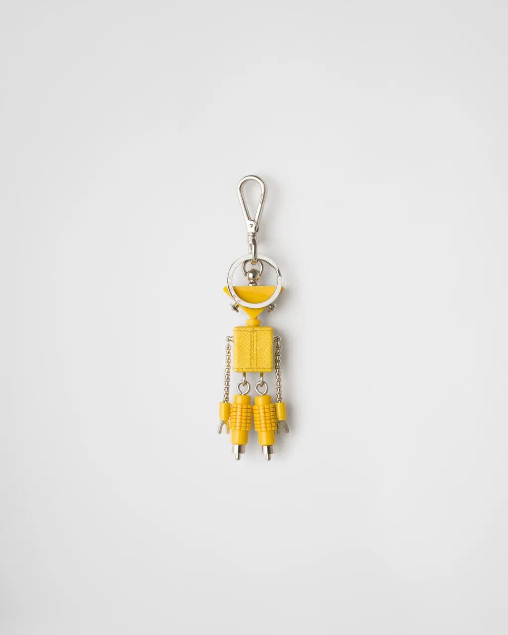 Robot Saffiano Leather Bag Charm