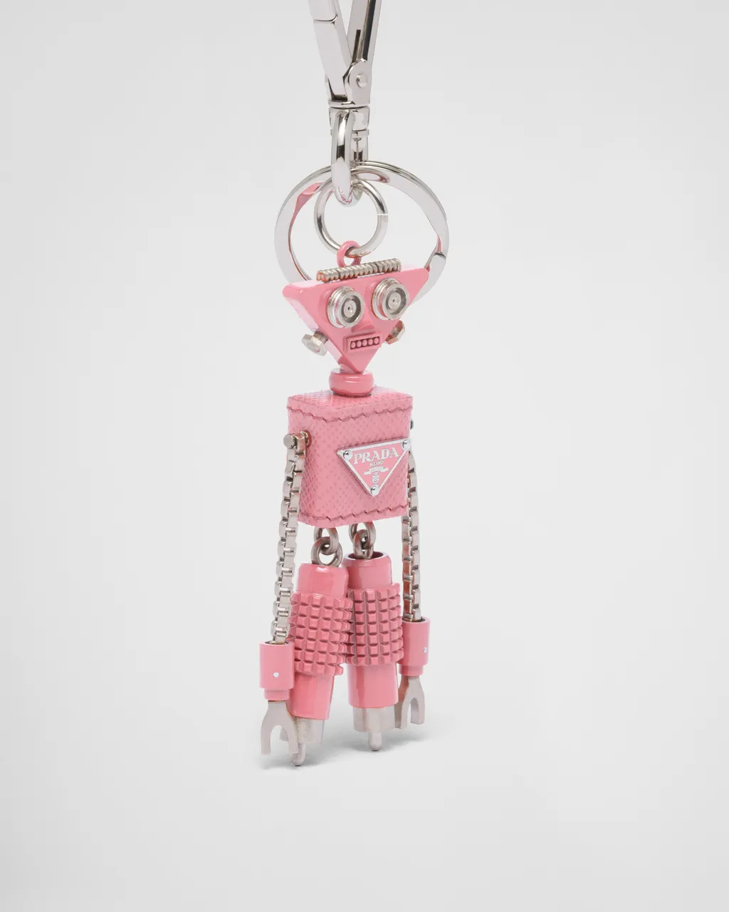 Robot Saffiano Leather Bag Charm