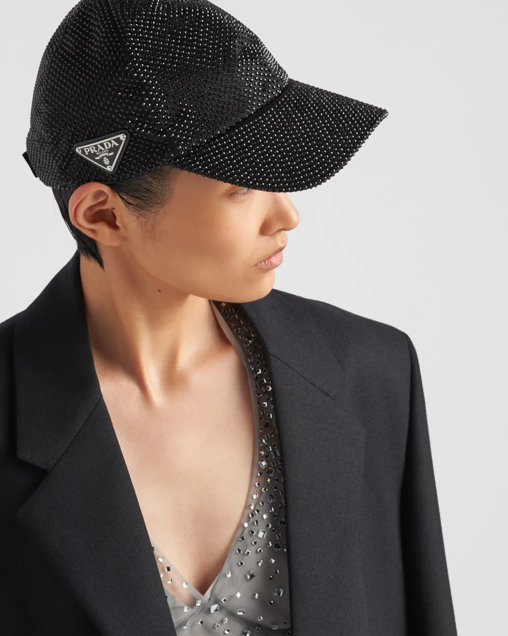 Duchesse Baseball Cap With Crystals