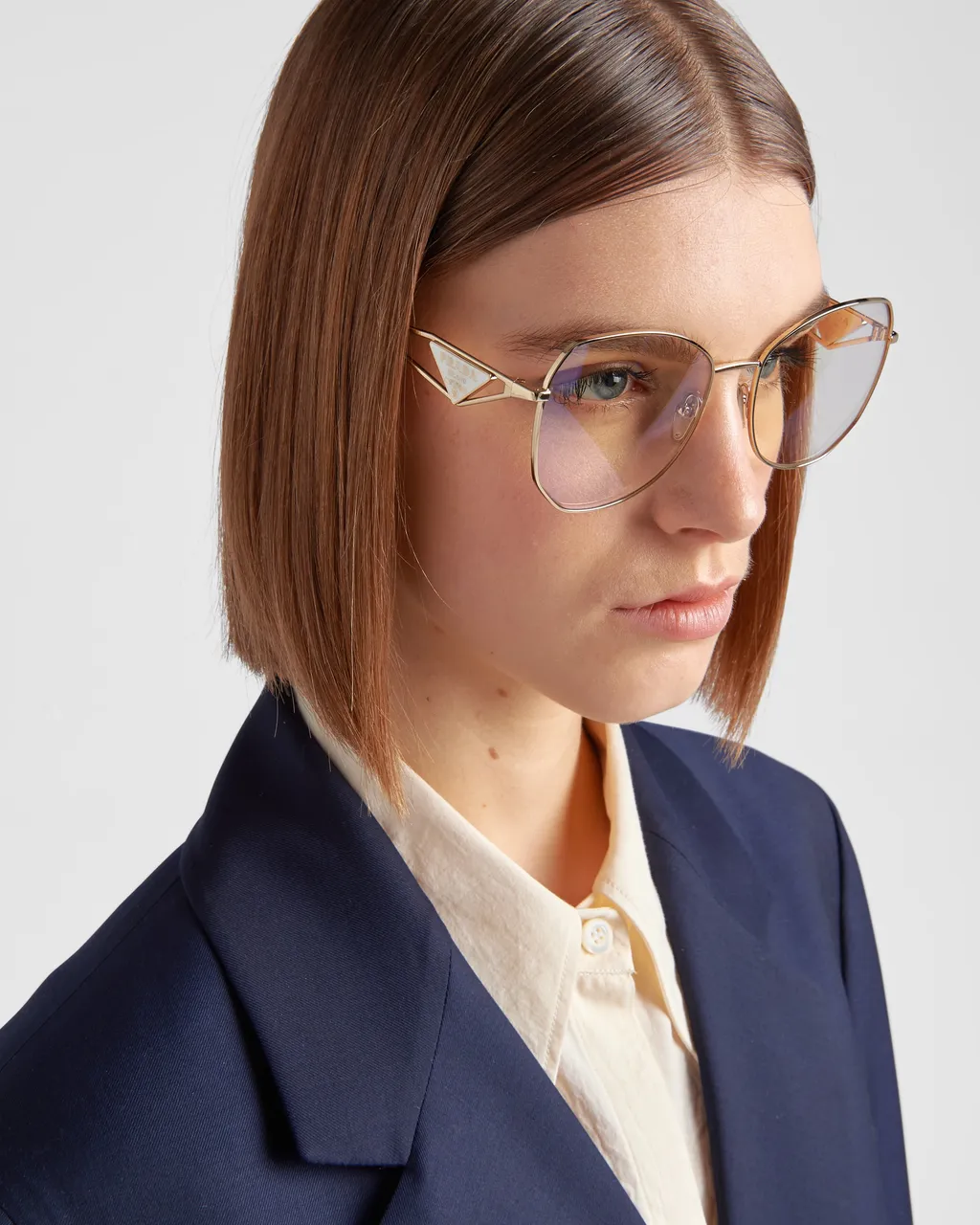 Sunglasses With Triangle Logo