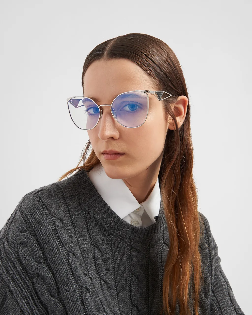 Sunglasses With Triangle Logo