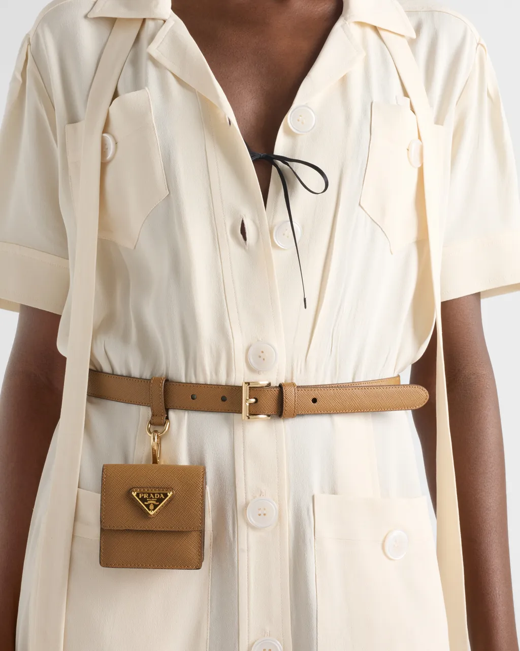 Saffiano Leather Belt