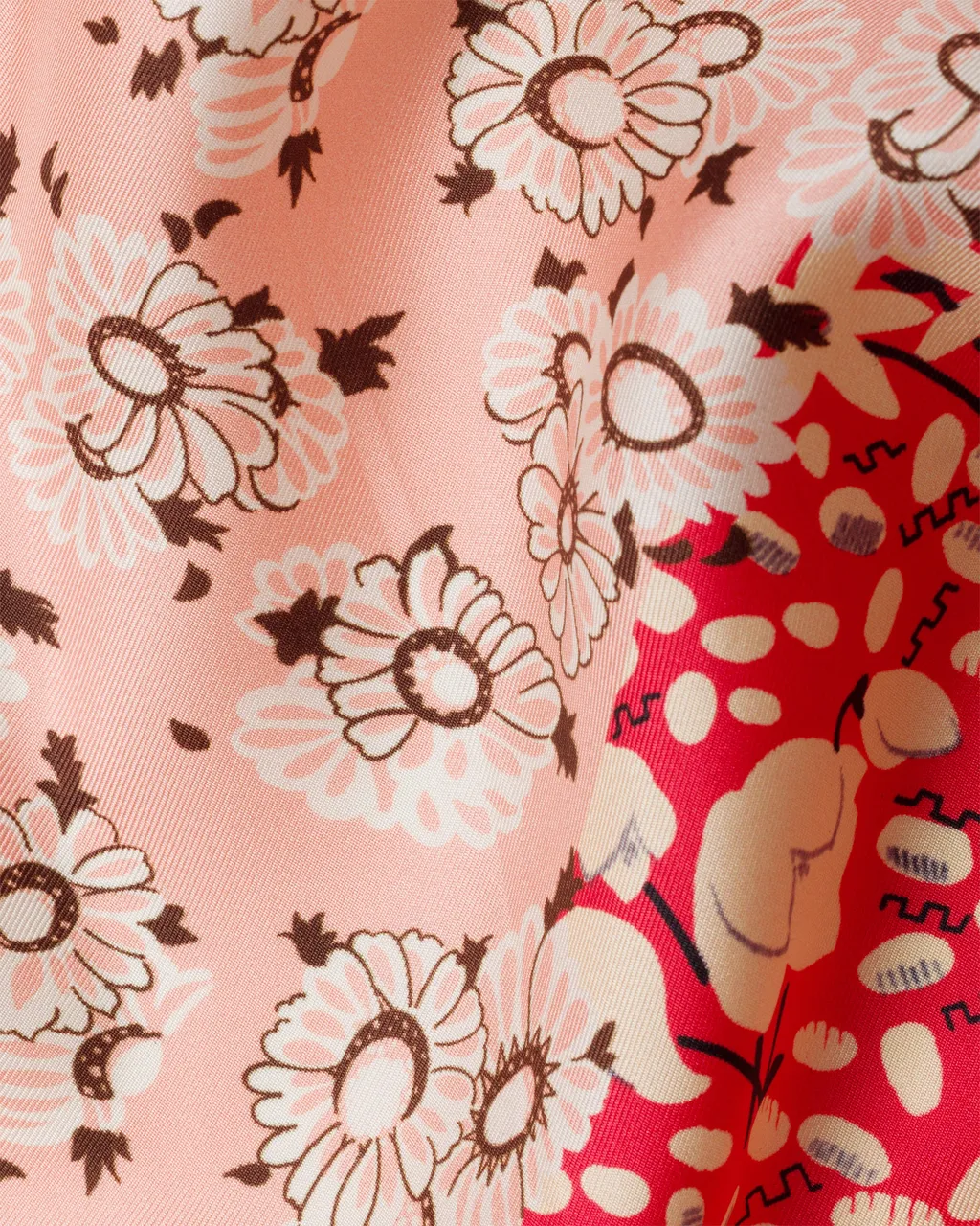 Printed Silk Twill Scarf 90 X 90