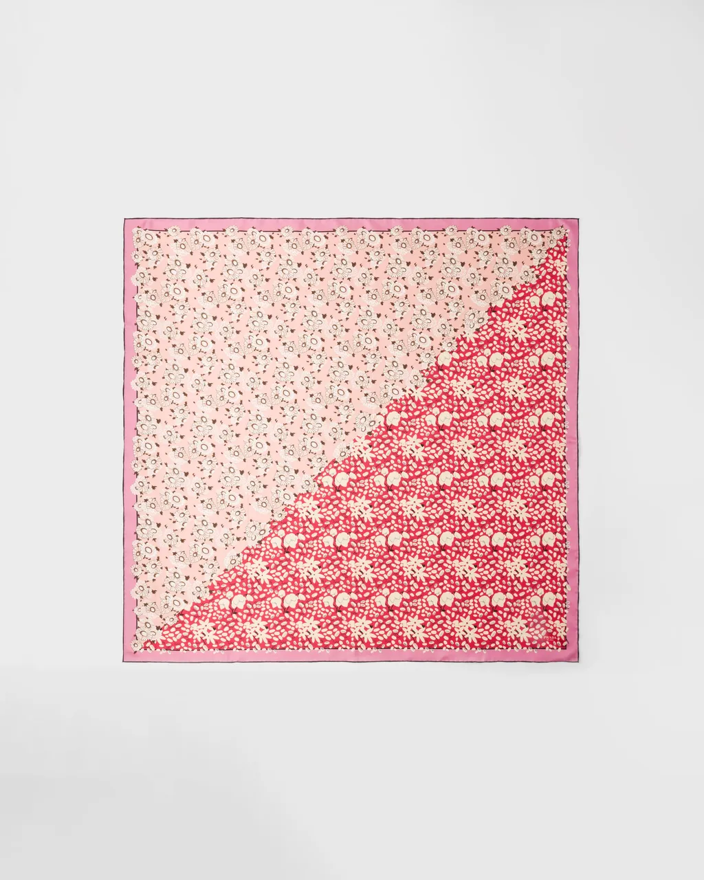 Printed Silk Twill Scarf 90 X 90