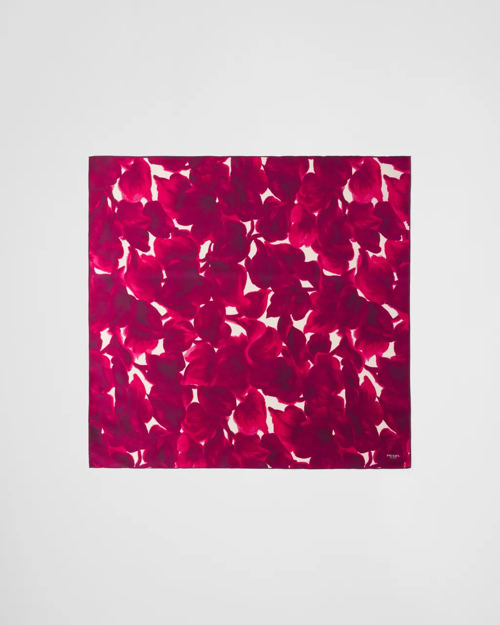 Printed Silk Shantung Scarf 65X65