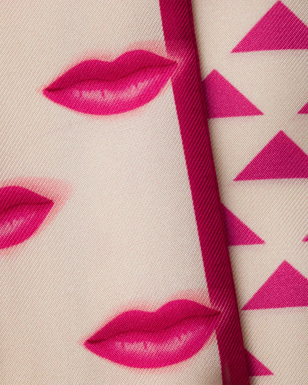Printed Silk Twill Skinny Scarf