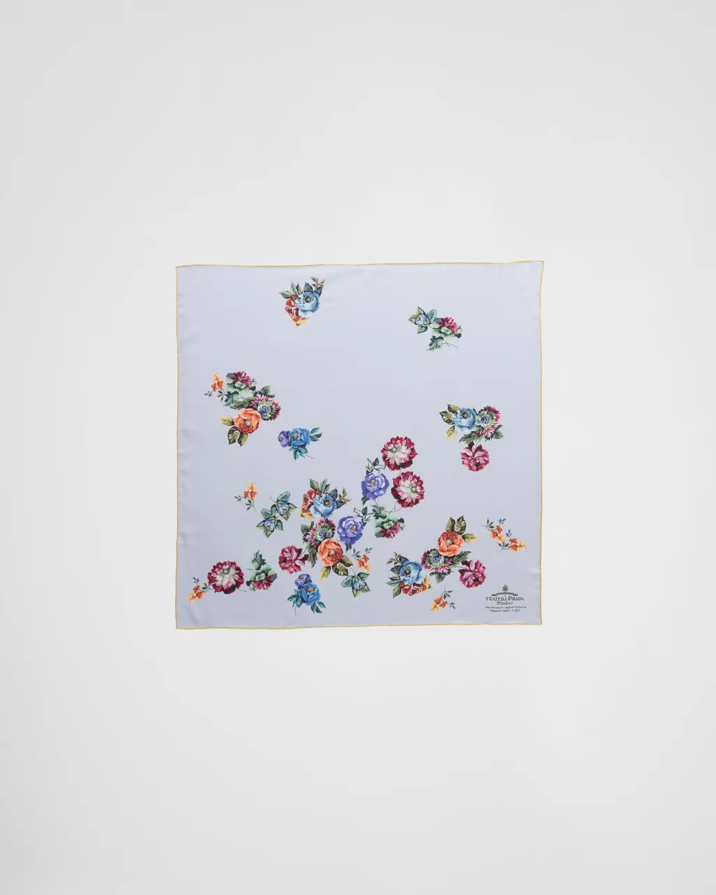 Printed Silk Twill Scarf 90X90