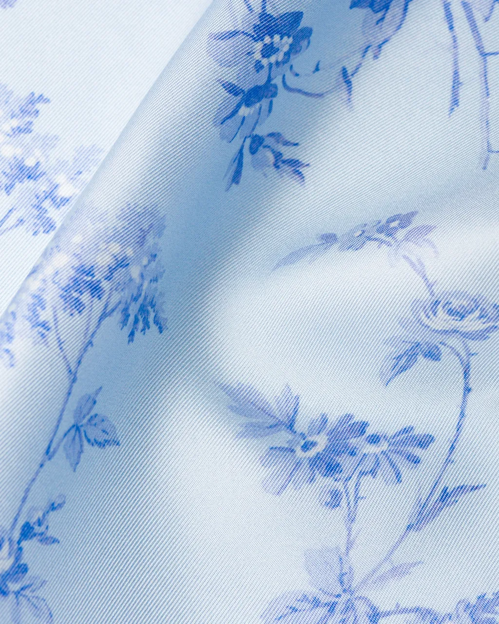 Printed Silk Twill Scarf 90X90