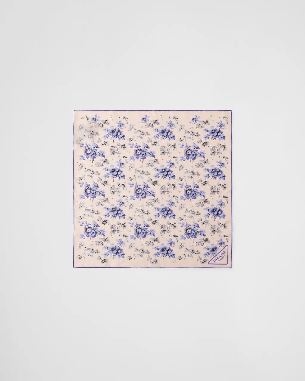 Printed Silk Twill Scarf 55X55