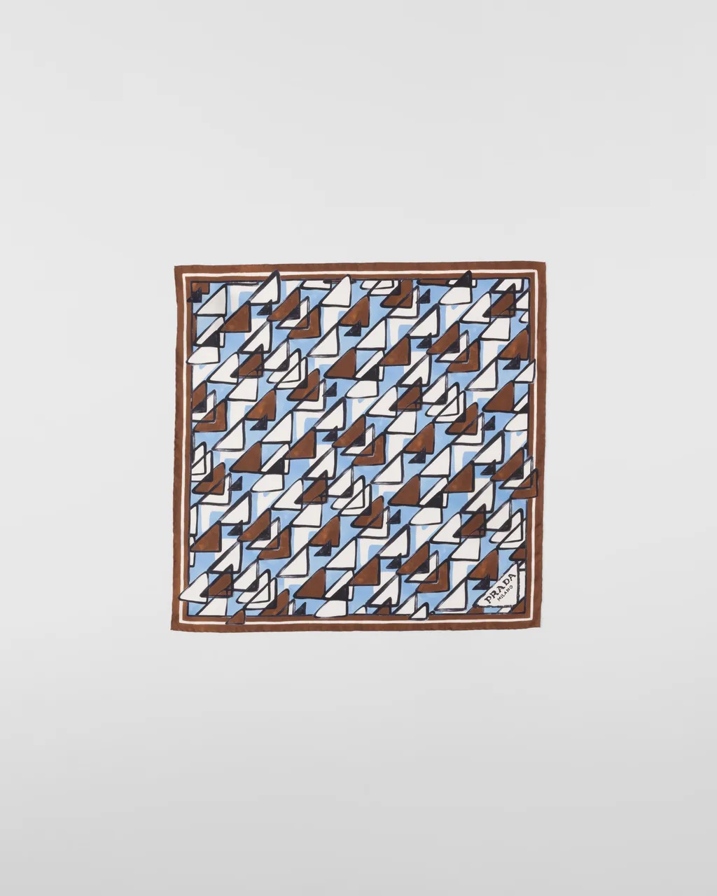 Printed Silk Twill Scarf 55X55