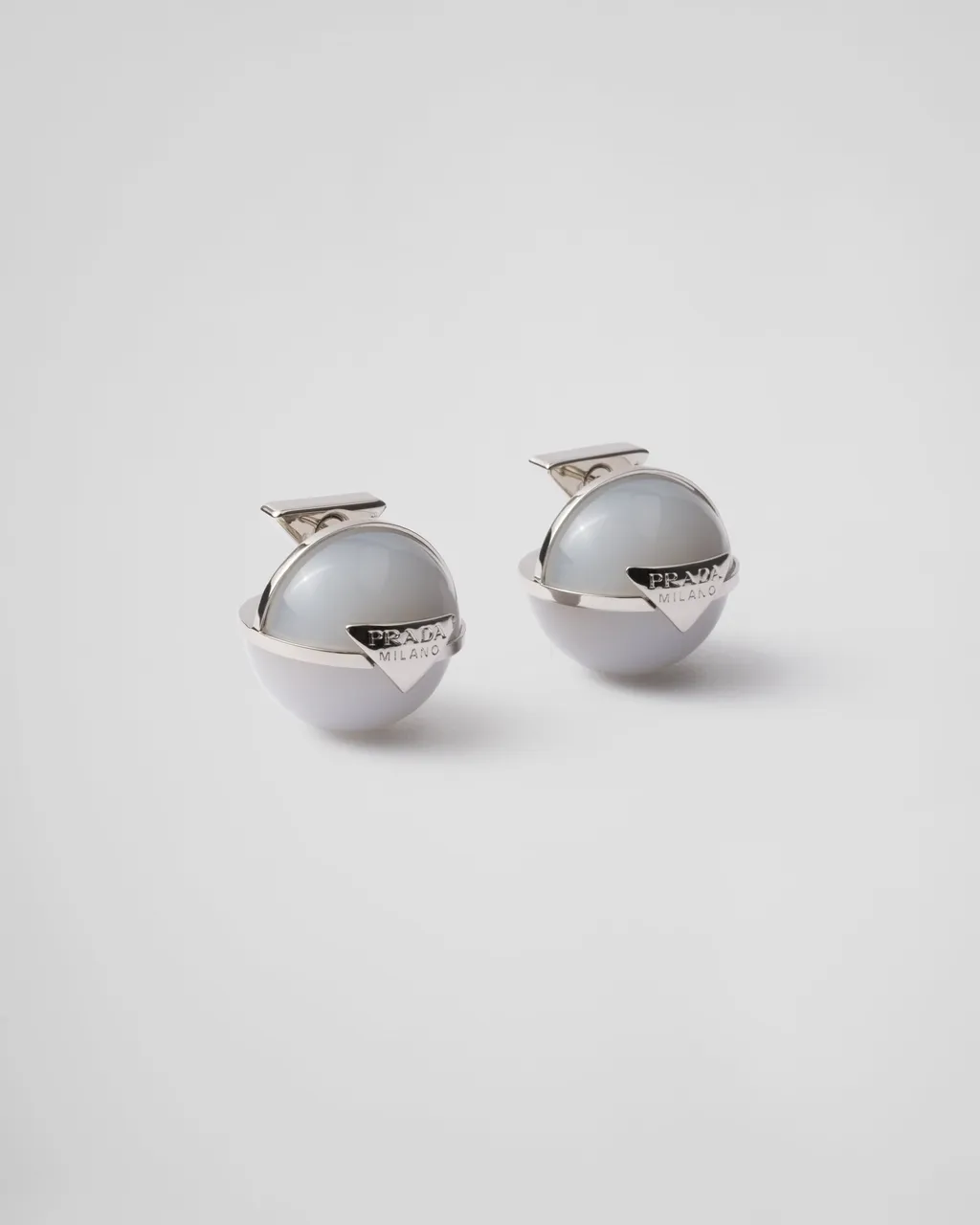 Metal And Plexiglas Earrings