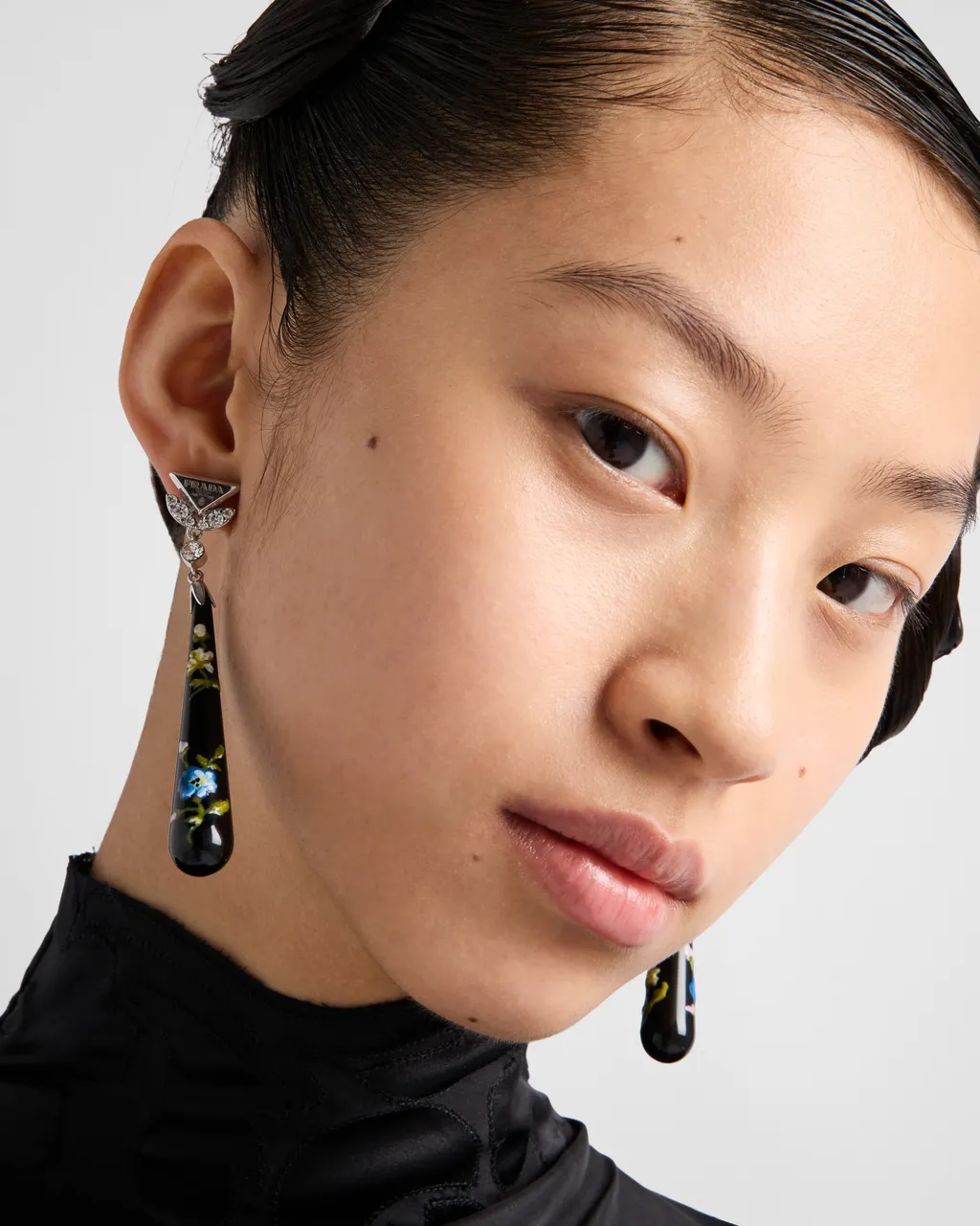 Plexiglas And Metal Earrings