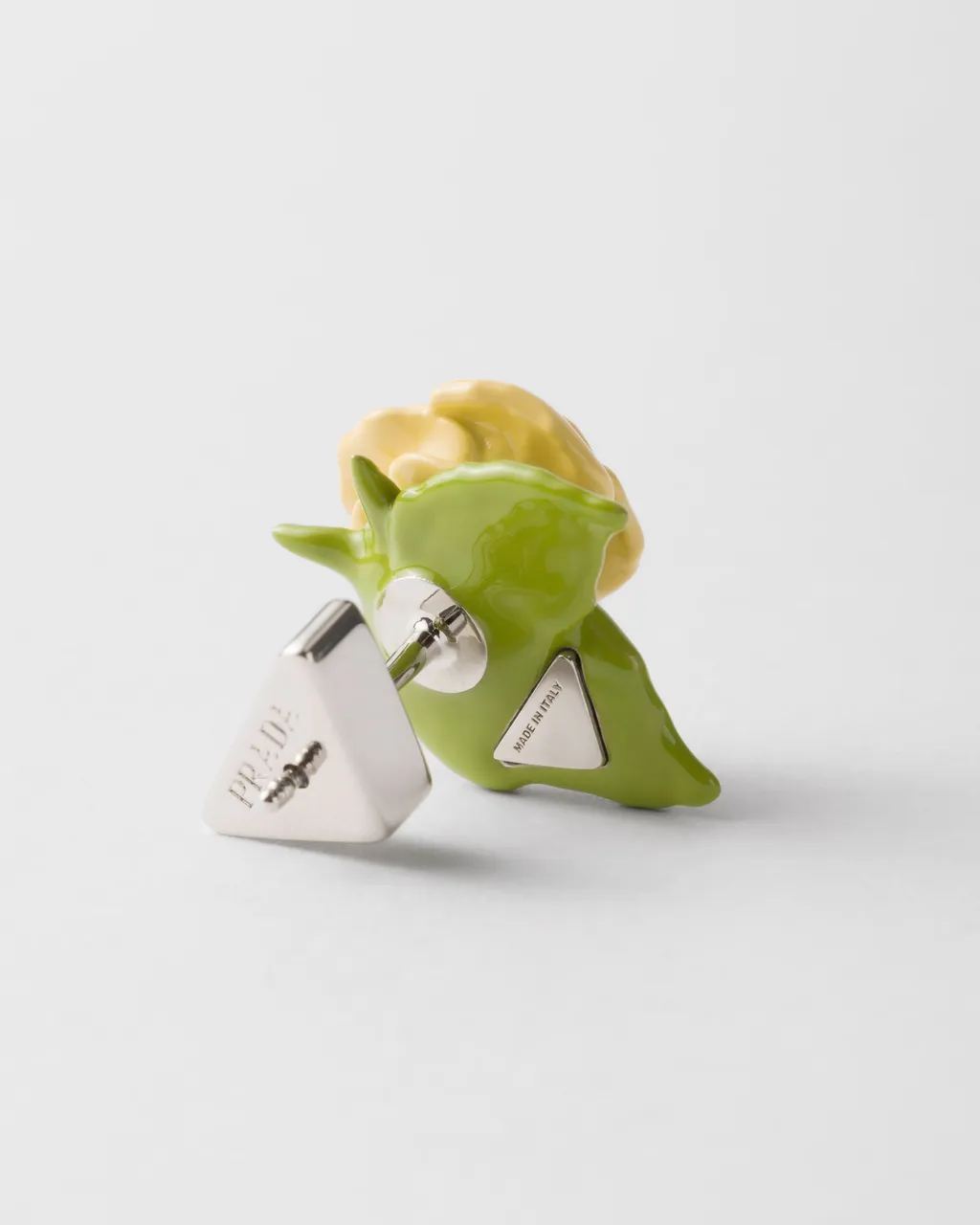 Enameled Metal Earrings
