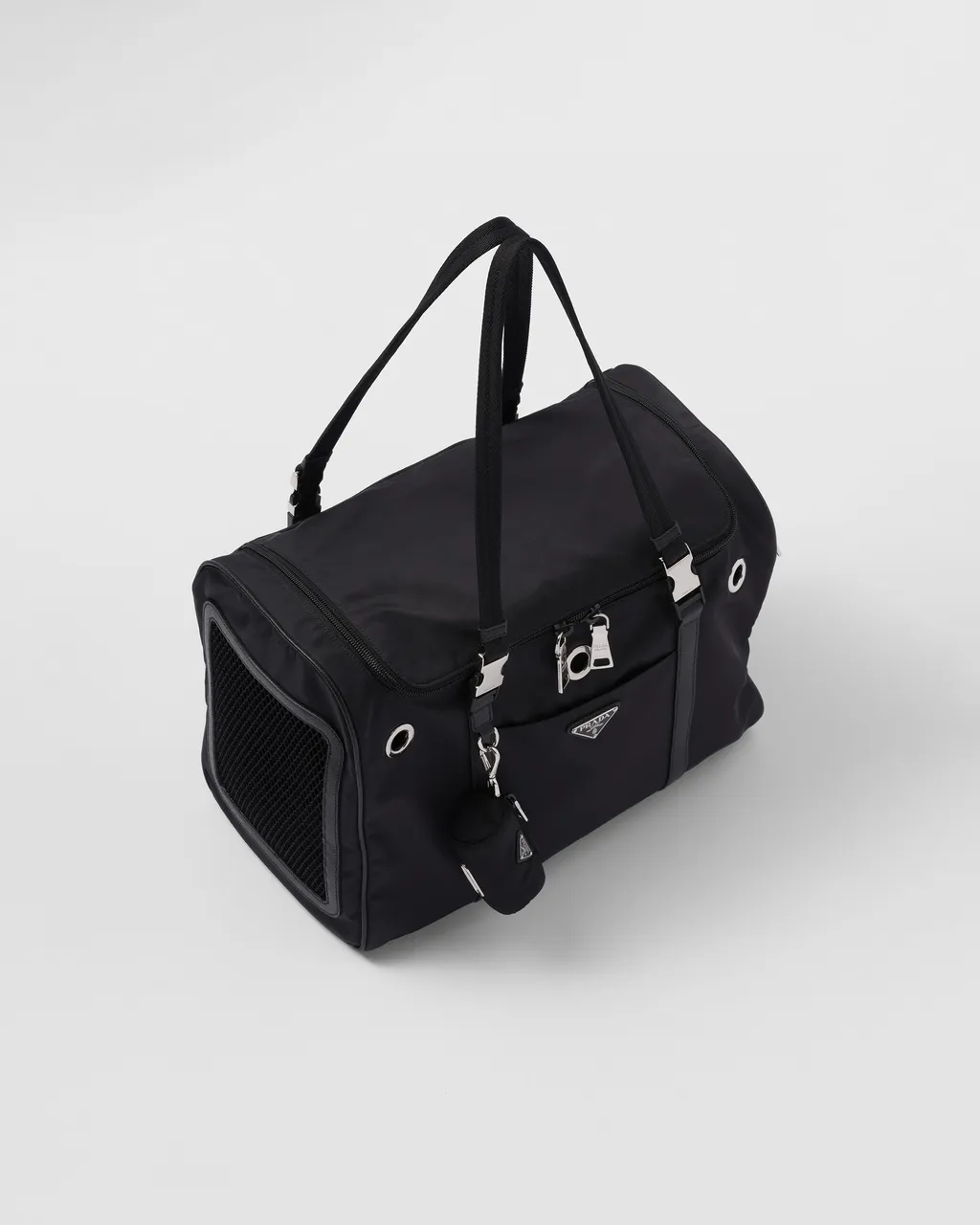 Re-Nylon And Saffiano Leather Pet Bag
