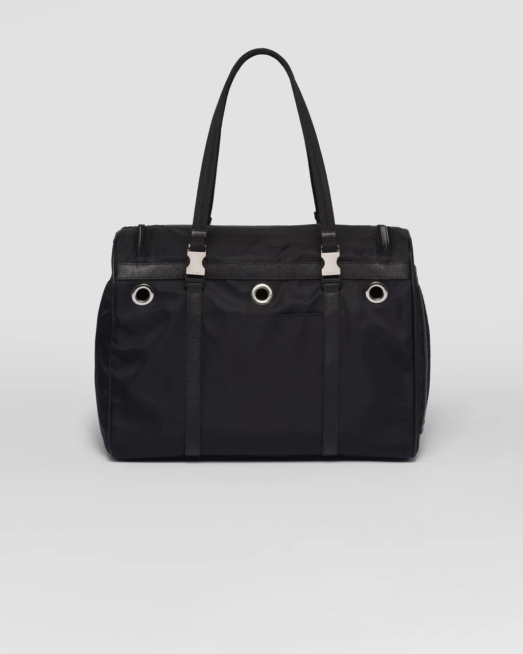 Re-Nylon And Saffiano Leather Pet Bag