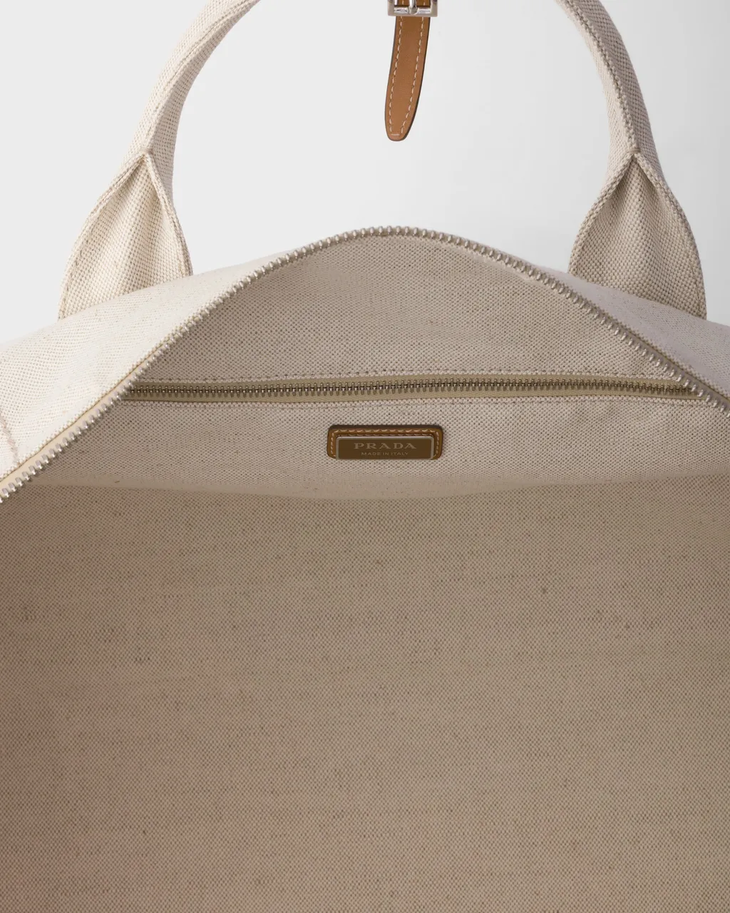 Linen Blend Duffle Bag
