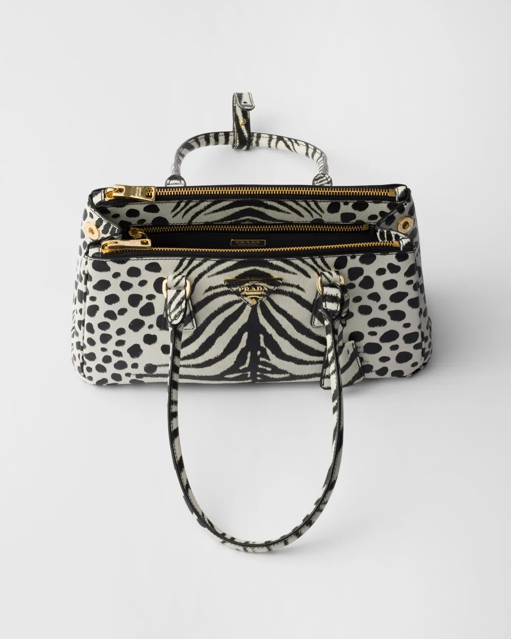 Prada Galleria Medium Printed Saffiano Leather Bag