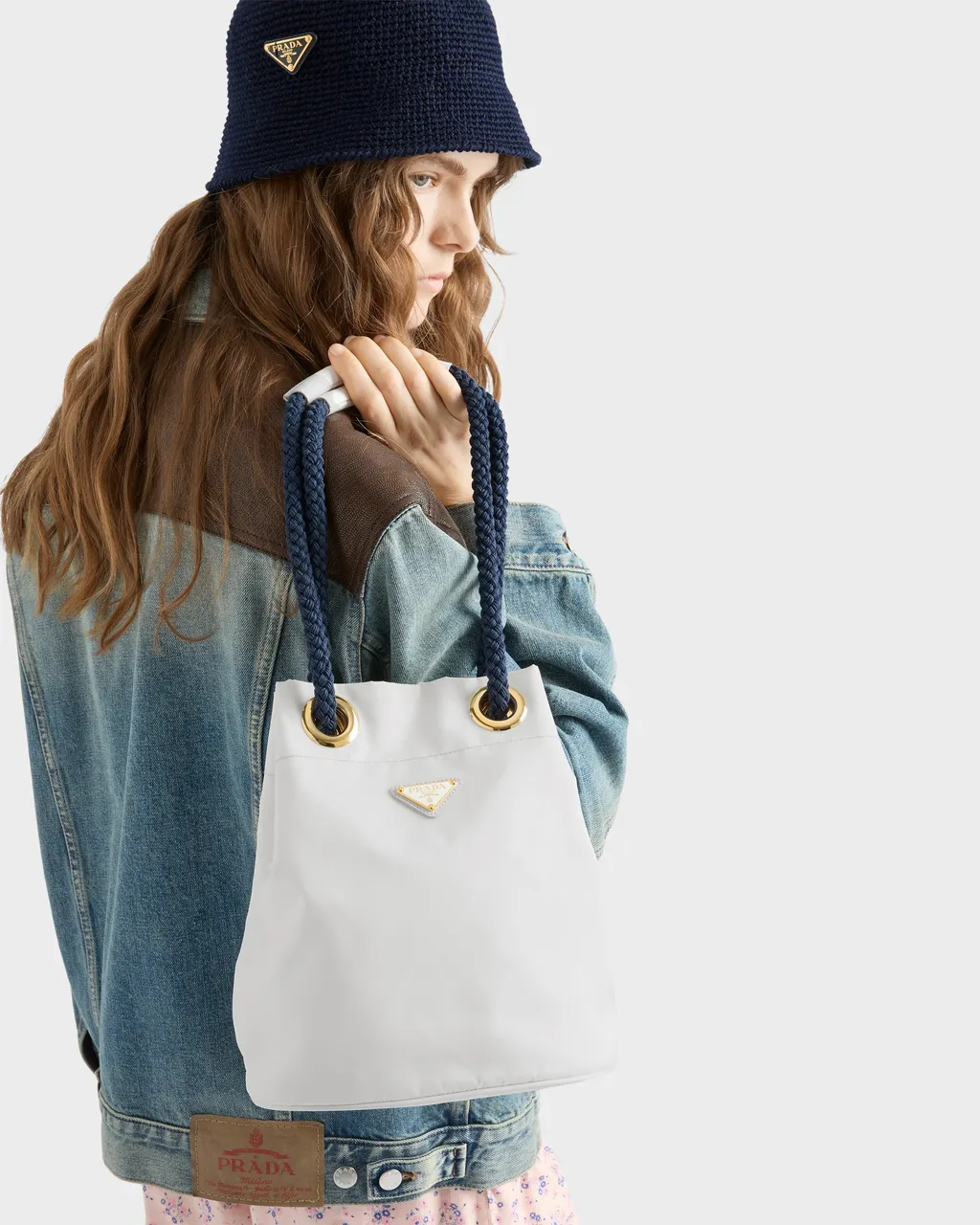 Prada Mariner Re-Nylon Small Bucket Bag