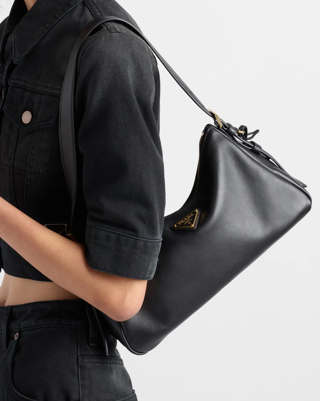 Prada AimÉE Medium Leather Shoulder Bag