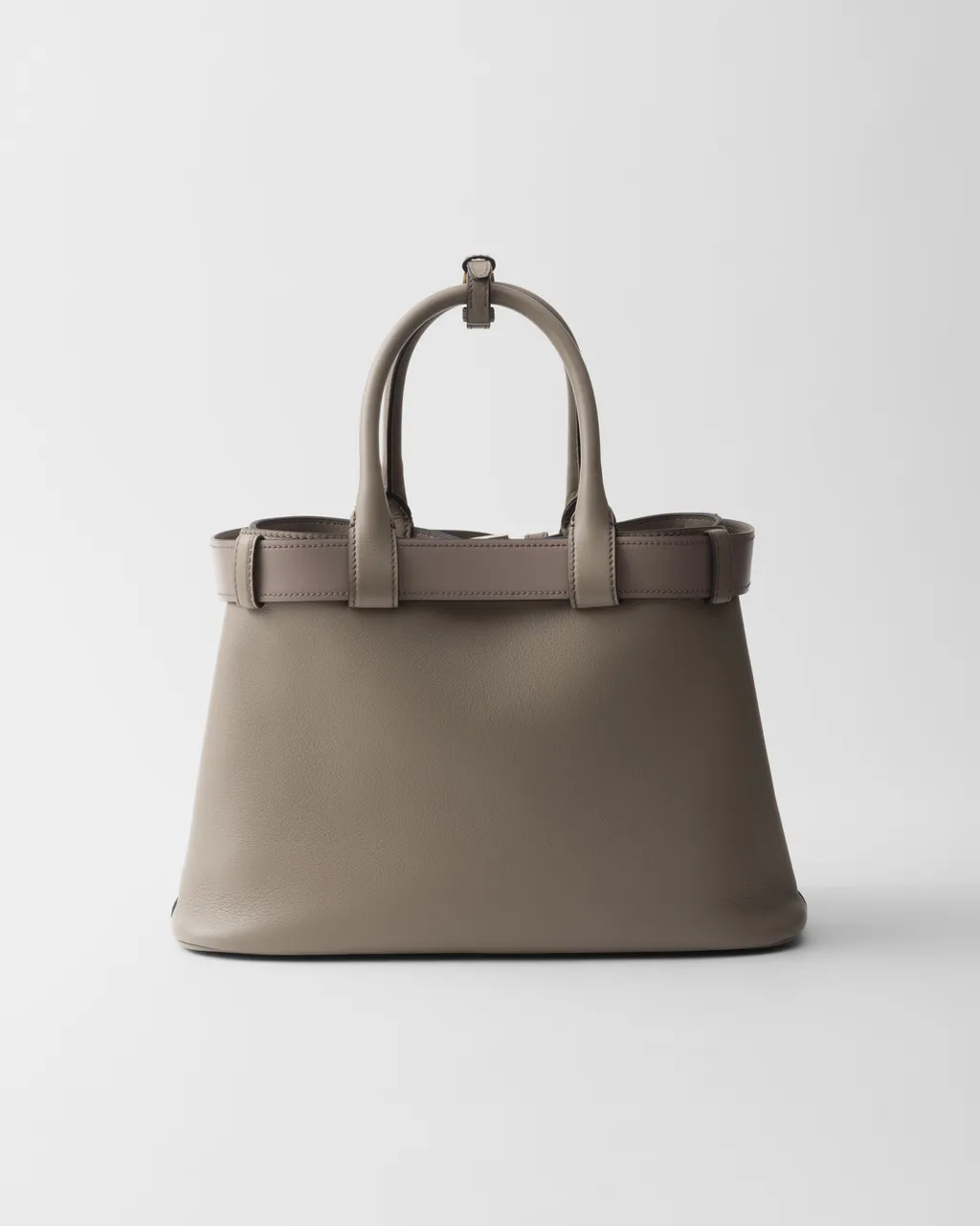Prada Buckle Small Leather Handbag With Belt