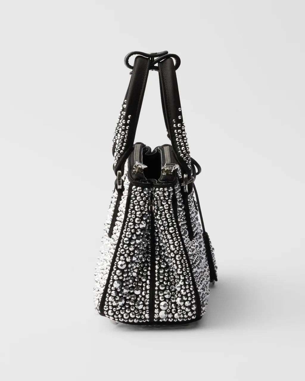 Prada Galleria Satin Micro-Bag With Decorations