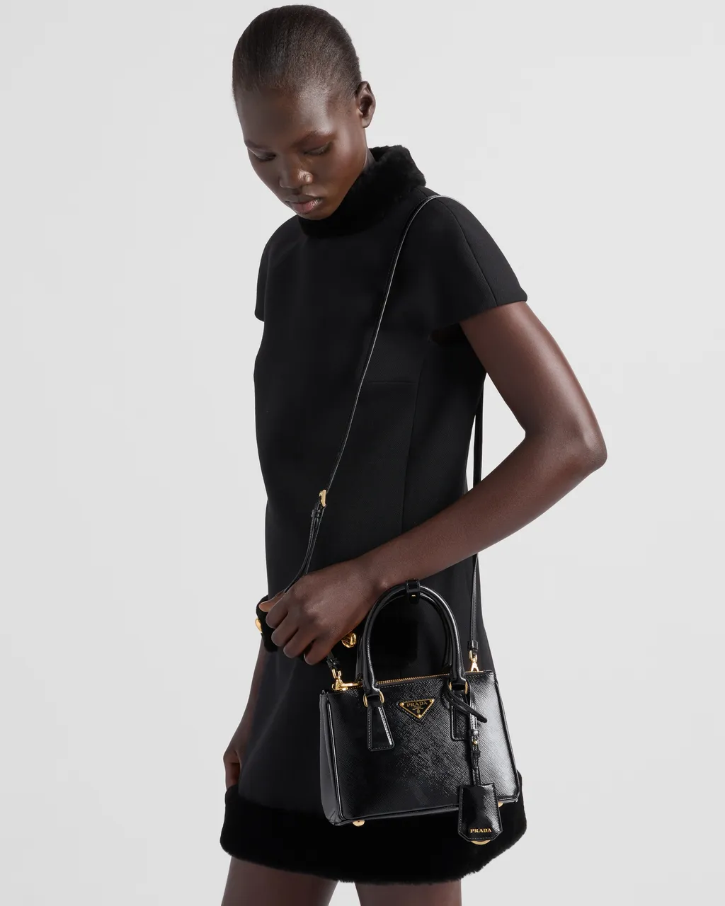 Prada Galleria Patent Saffiano Mini-Bag