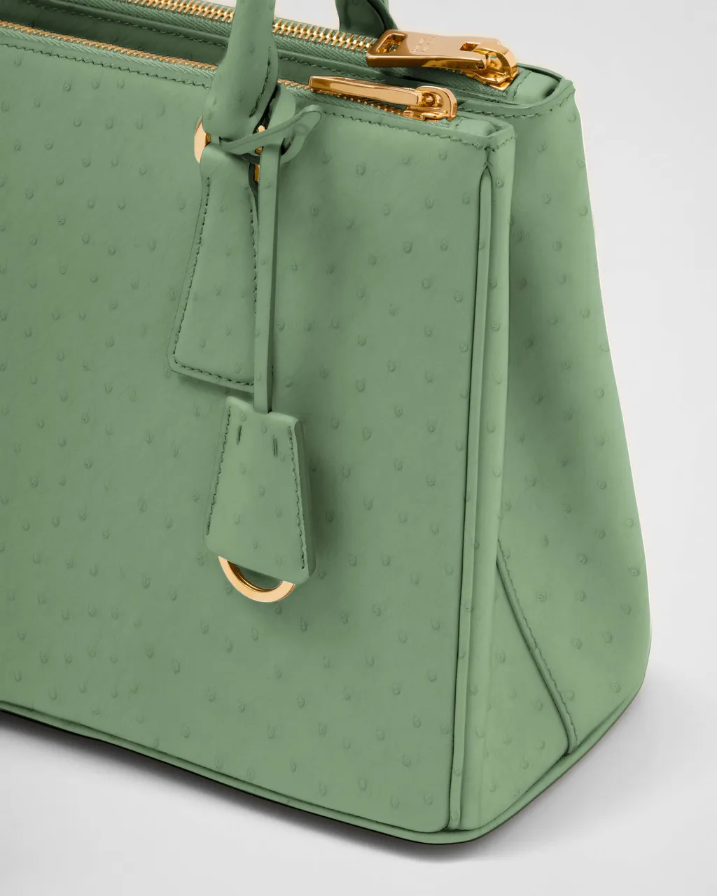 Medium Prada Galleria Ostrich Leather Bag