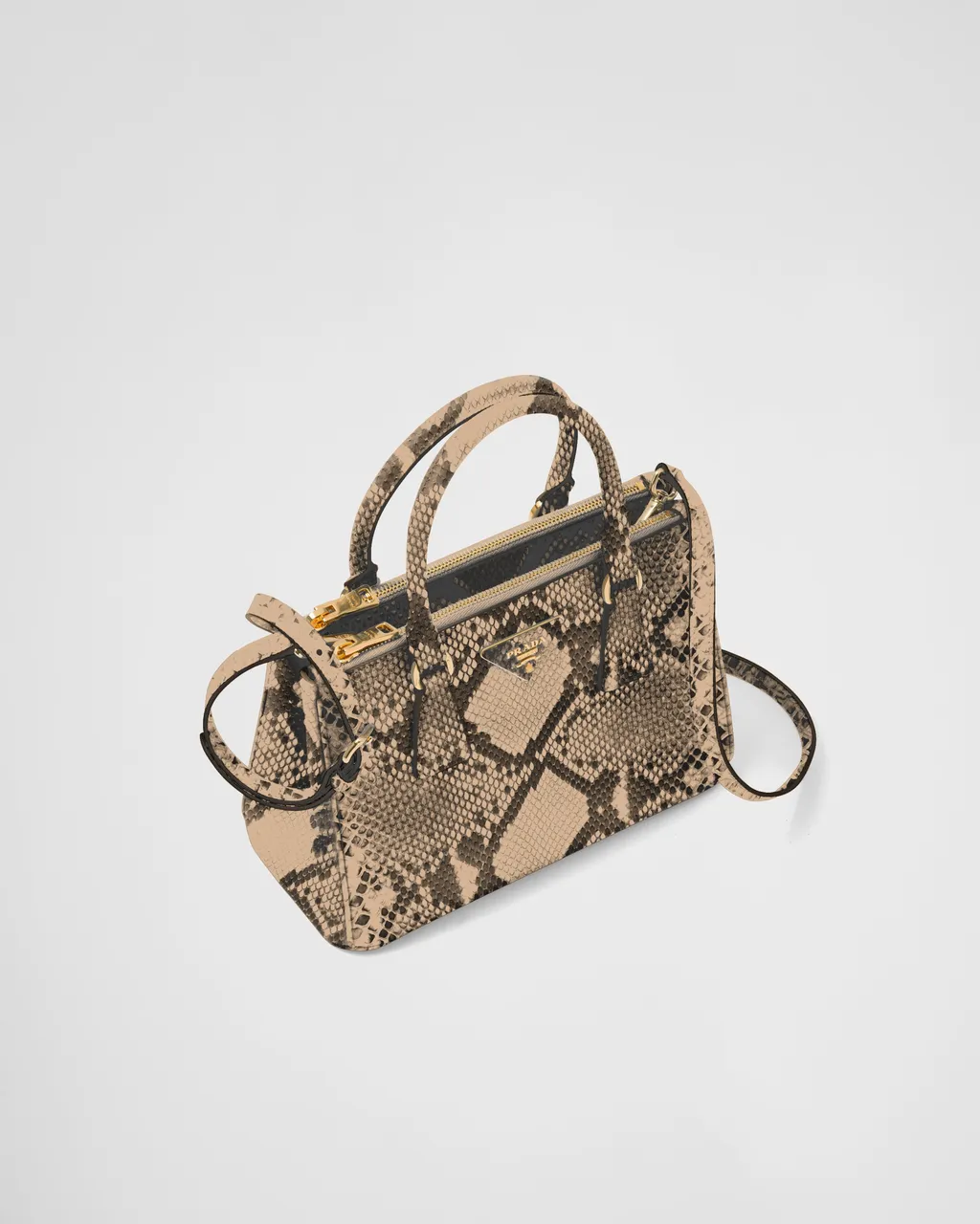 Small Prada Galleria Python Leather Bag