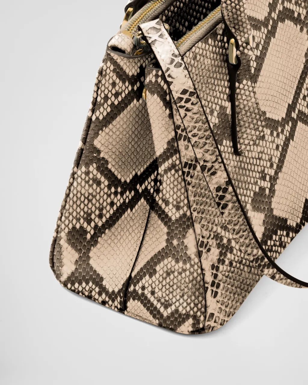 Small Prada Galleria Python Leather Bag