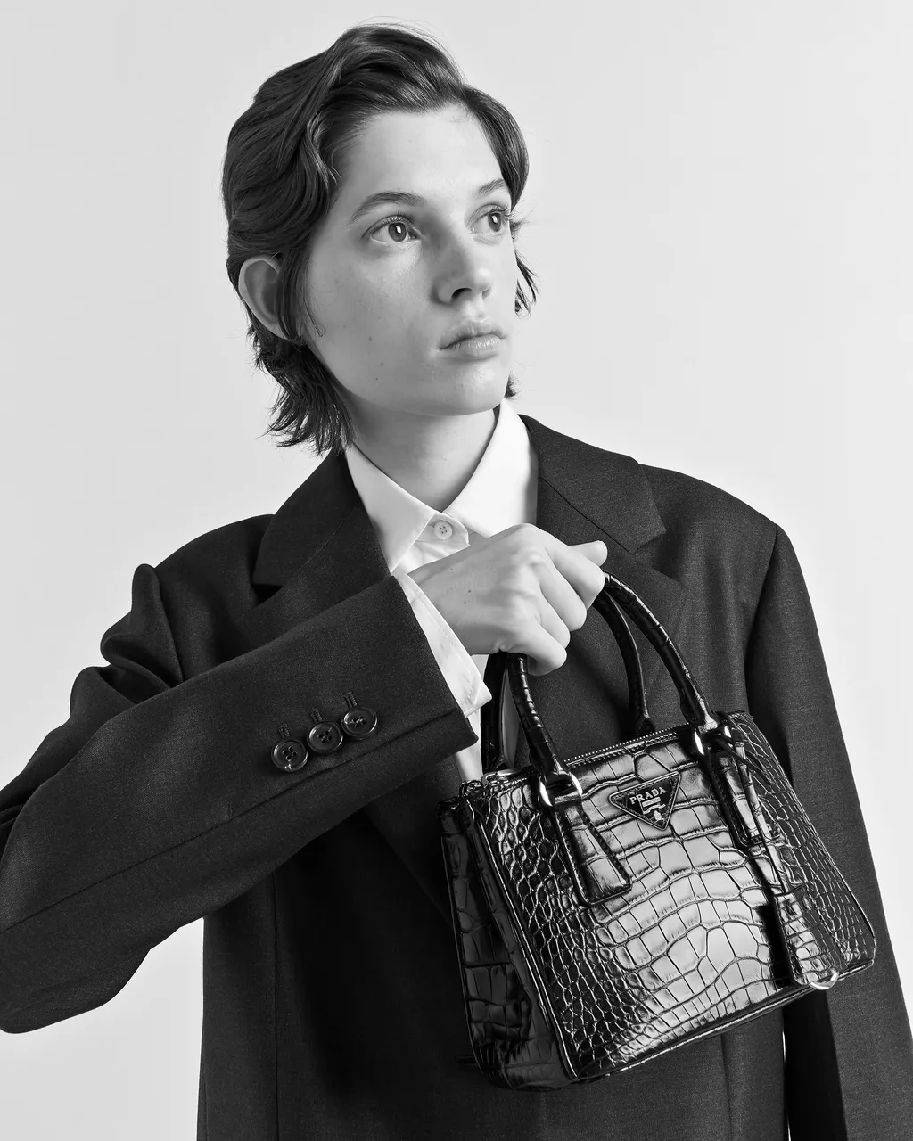 Prada Galleria Crocodile Leather Mini-Bag