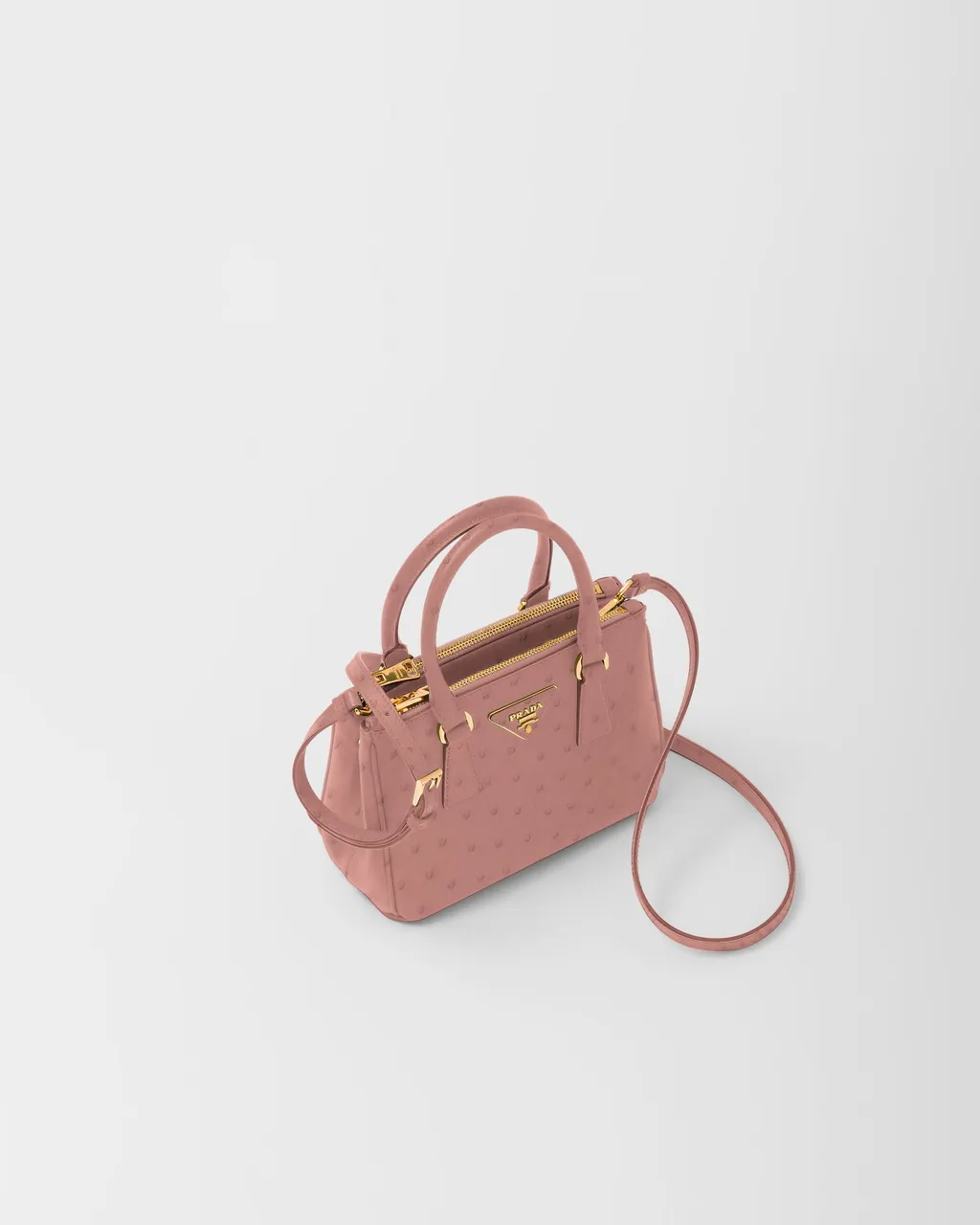 Prada Galleria Ostrich Leather Mini-Bag