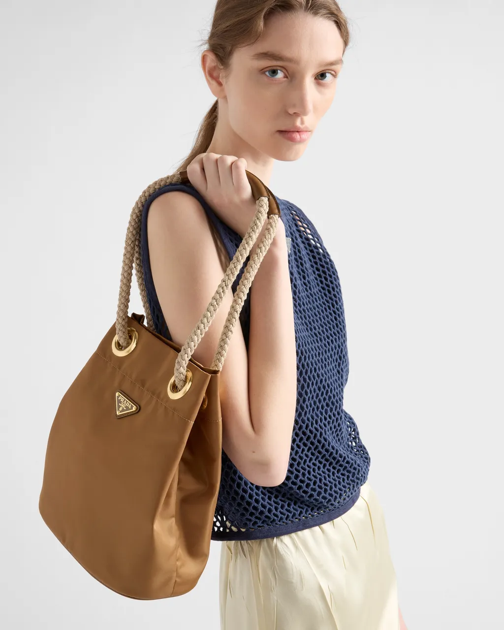 Prada Mariner Re-Nylon Small Bucket Bag